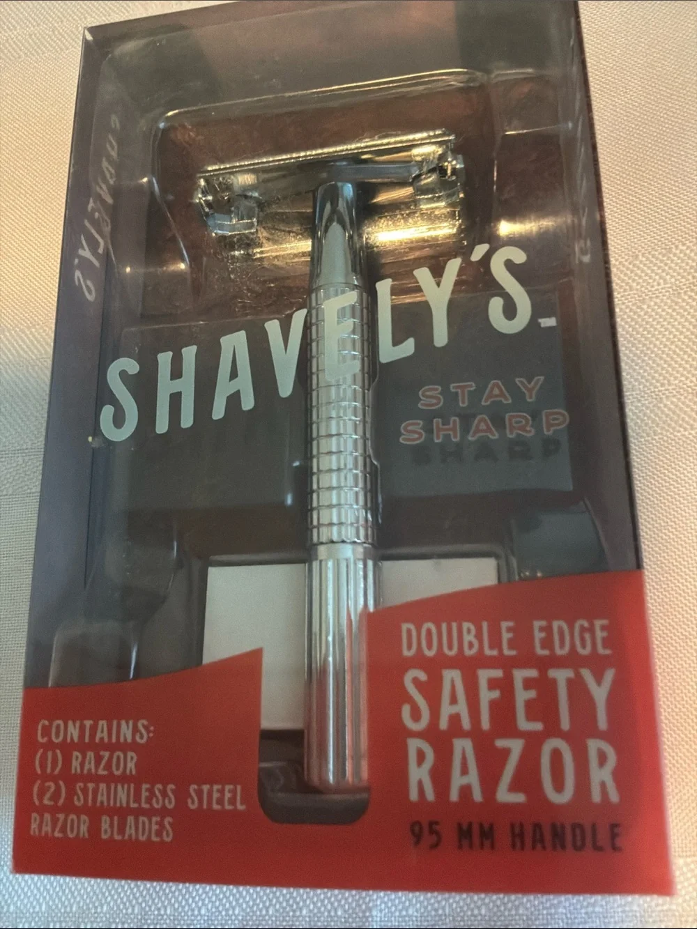Shavely’s double edge safety razor sealed